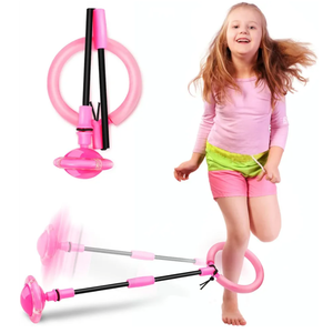 Skip Ball, Portable Foldable Colorful Flash Wheel Swing Ball, Kids Toys for Girls & Boys, Sports Fitness Toys for Kids & Adults. Gifts for Mom Women & Girls Toys Age 5-10 Years