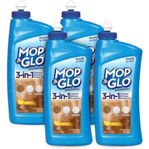 Mop & Glo Multi-Surface Floor Cleaner, 32 Ounce (Pack of 4)
