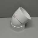 NDS 6P03 PVC 45-Degree Elbow, 6-Inch, for Hub X Hub Solvent-Weld Connections, for Use with 6-Inch Sewer and Drain Pipe, White