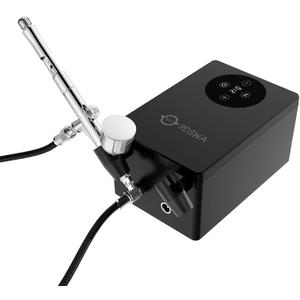 RDSWA Airbrush Kit with Air Compressor Machine,Smart 12-Gear Touch Sensing,51psi High Pressure Air Brush Sets,Dual-Action Spray Gun Set,Ideal for Painting,Cake,Makeup,Nails,Model,Tanning,Barber