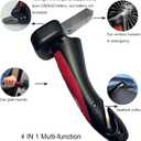 2PCS 4 in 1 Car Door Handle & 2PCS Hand Grab Straps for Elderly, Door Assist Handles Vehicle Support Handles, Multifunction Car Grab Handle, Car Door Latch Handle for Seniors