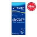 Differin Acne Treatment Gel, 30 Day Supply, Retinoid Treatment for Face with 0.1% Adapalene, Gentle Skin Care for Acne Prone Sensitive Skin, 15g Tube 