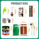 142Pcs Football Party Supplies Serves 12 People,Football Themed Party Favors with Whistles, Slap Bracelet, Tattoo Stickers, Silicone Bracelet, Keychains, Plastic Straws, Gift Bags