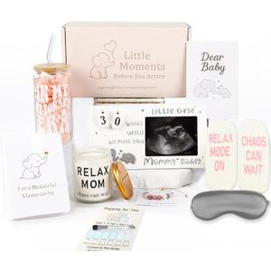 Pregnant Mom Gifts for Mom to Be – Thoughtful Pregnancy Gift Box with Self Care and Keepsakes, Ideal for First Mother’s Day or Gift for Pregnant Wife