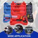 Brake Bleeder Kit with Hand Held Vacuum Pump and Adapters, with Vacuum Brake Bleeder Pump Pressure Gauge for Automotive Car Motorbike(Black)