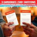 QUOKKA Couples Conversation Games for Date Night - Fun Cards with 500+ Questions - Perfect Icebreaker for Adults & Date Night Games for New or Married Couples - Premium Version