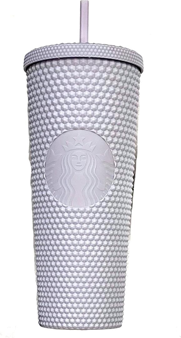 Starbucks 2021 Holiday Bling Studded Cold Cup Tumbler 24oz (Lavender Purple)