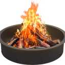 Fire Pit Ring, 39-Inch Outer/36-Inch Inner DIY Fire Pit Insert for Outside Wood Buring, Heavy Duty Matel Steel Campfire Ring for Garden, Yard, Patio, Camping
