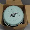 Kitchen Countertop Compost Bin, Odor Resistant Indoor Compost Bin with Lid and Charcoal Filter, Rust Resistant Coated Compost Bucket, Compost Container, Mint (Medium)