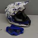 GLX GX623 Youth ATV/Dirt Bike Helmet Combo - Modern, Large - DOT