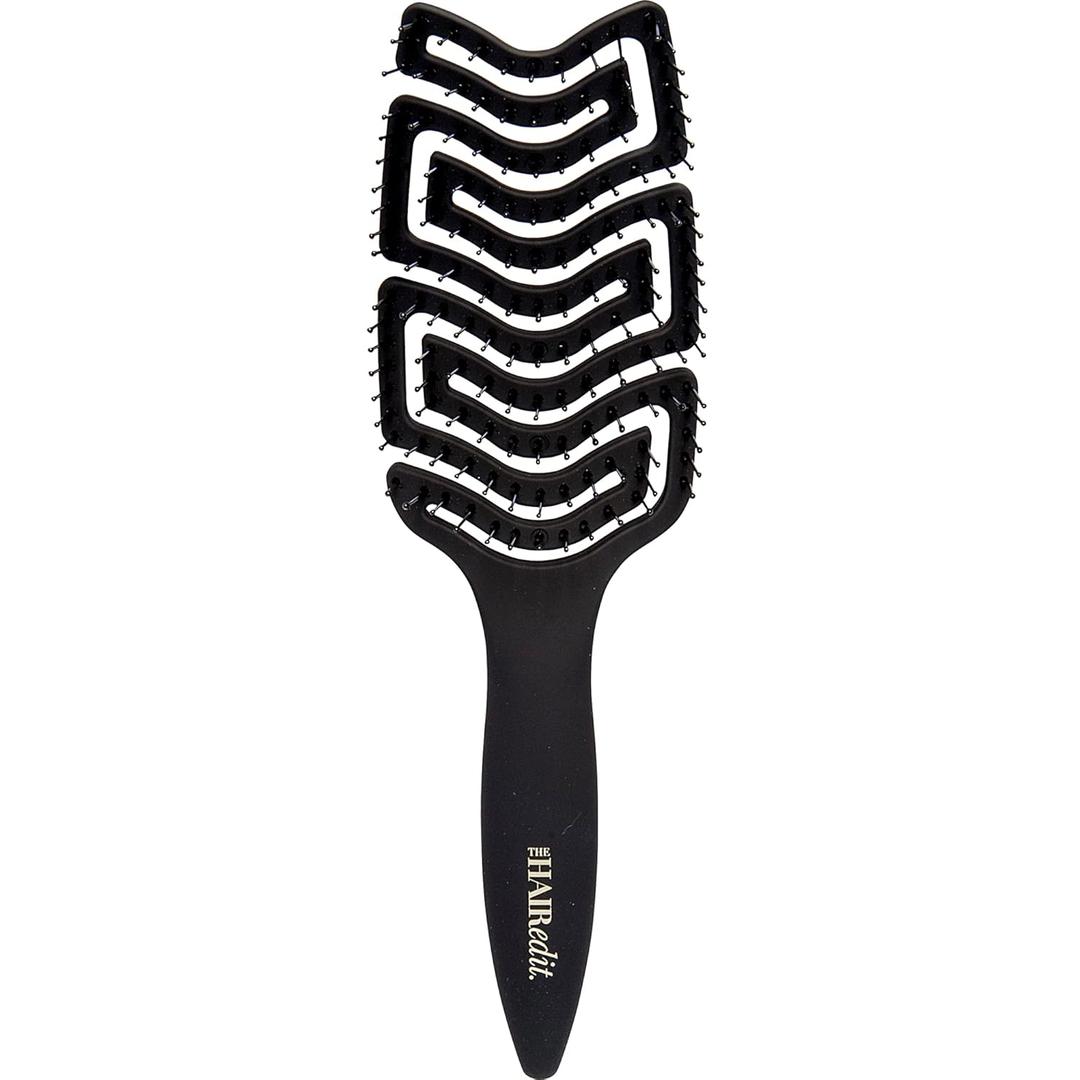 The Hair Edit Detangle & Massage Brush Wet & Dry Brush With Ergonomic Paddle, Non Slip Grip Scalp Massager with Soft Flexible Bristles, Anti-Breakage Hairbrush for Thick, Curly, Straight, Fine Hair