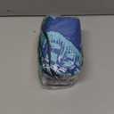 WEKAPO Beach Blanket Waterproof Sandproof Oversized, Extra Large Beach Mat Sand Free, Lightweight & Compact Sand Free Mat with 6 Stakes & 4 Corner Pockets (8 x 7 FT (14 person), Blue Sea Shells)