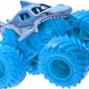 Monster Jam Megalodon Ice Edition 1:64 Scale Die-Cast Monster Truck, Authentic Official Vehicle by Spin Master