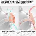 Garkoko 2-Pack Newborn Pacifiers with Clip & Case, 0-6 Months, Breastfeeding Pacifier, Symmetrical Nipple Pacifier, Non-Touch Face, Food-Grade Silicone, Hygiene Kit for Babies