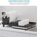Home Zone Living Dish Drying Rack for Kitchen Counter, Large