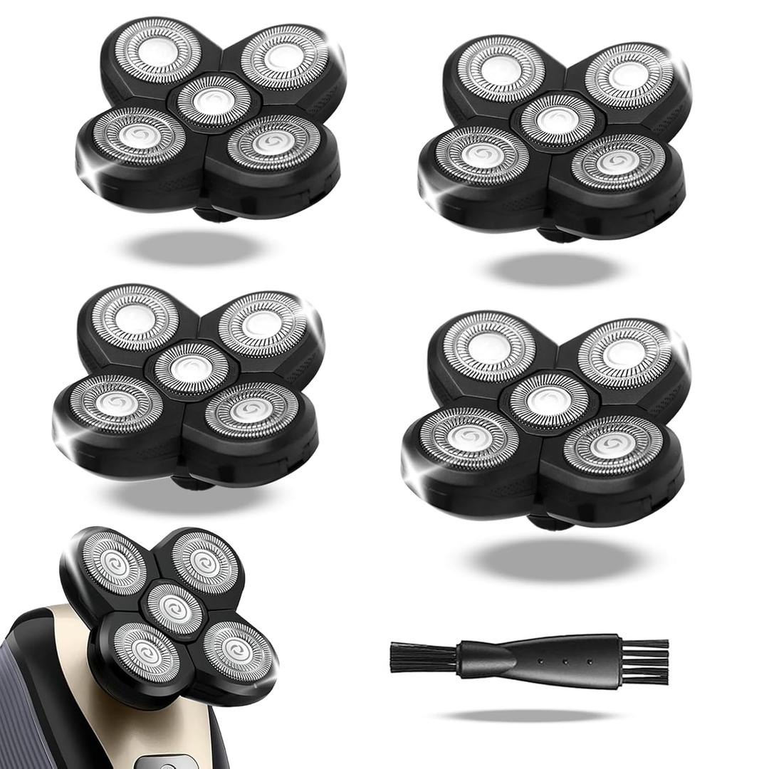 Pro 5 Replacement Blades for Freebirds Flexing Series Bald Head Shavers, Blades Refills with Precision and Comfort Shave(Pack of 4)