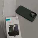 ESR Silicone Case for iPhone 17, Built-in Camera Stash Stand Compatible with MagSafe, Military-Grade Drop Protection Magnetic Phone Case for iPhone 17, Cloud Series, Olive Green