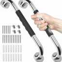 2 Pack Grab Bars for Bathroom, 16 Inch Anti Slip Bathroom Handicap Grab Bars for Showers, Safety Bath & Shower Grab Bar for Seniors, Shower Handles for Elderly, Tesuchan