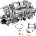 LEAPTREND Carburetor 1906 AVS2 650 CFM with Electric Choke Compatible with 1906 AVS2 Series 650CFM Carburetor 4 Barrel Annular Booster Satin Finish Square Bore