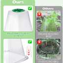 20 Pack Garden Cloches for Plants,9.4" H X 7.8" D Reusable Bell Plant Protector with 40 Ground Stakes and Rotary Vent Cover,Plant Covers Freeze Protection from Animals Snails Birds Chickens (White)