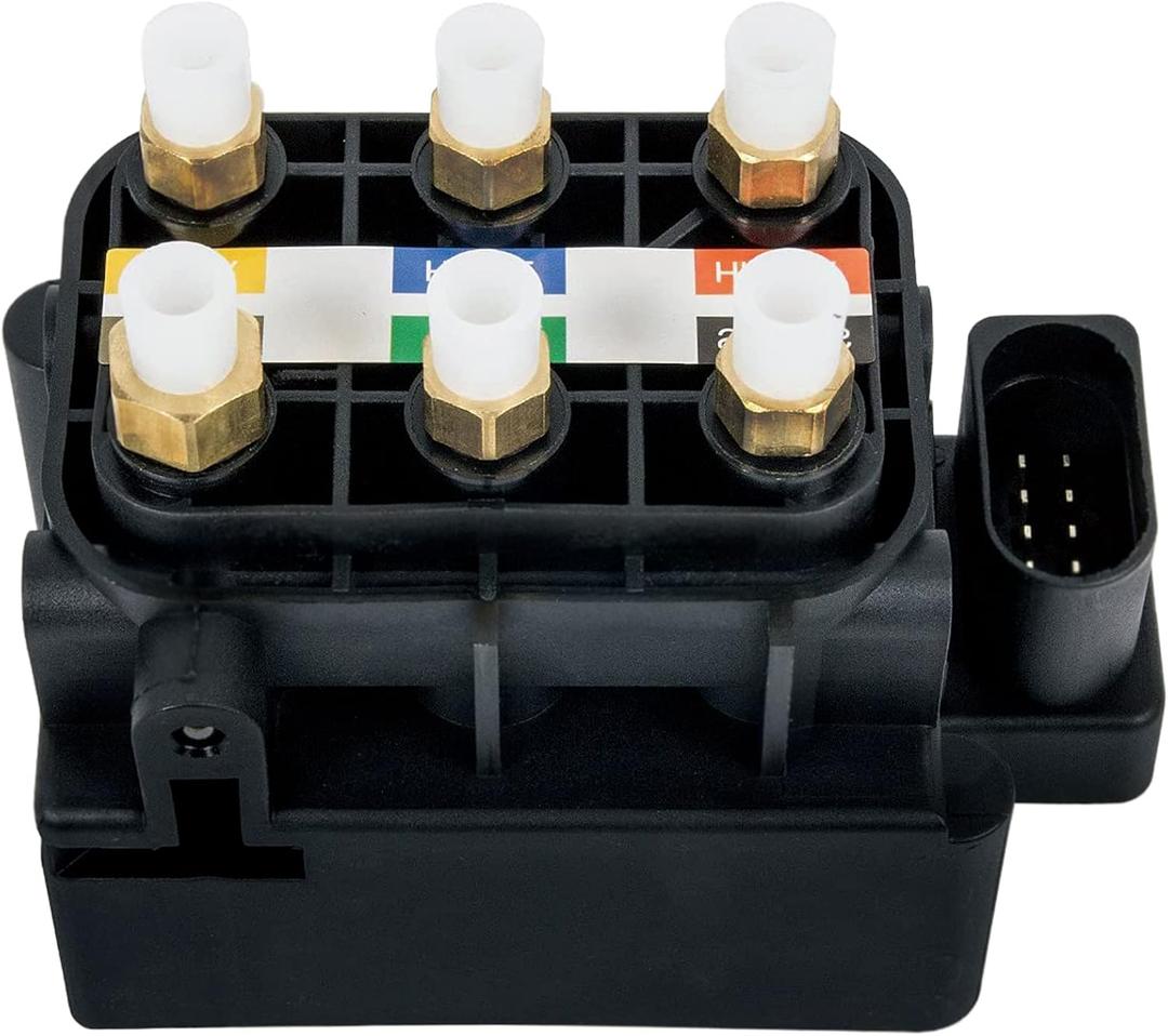 KEIYSHOLCK Air Compressor Suspension Solenoid Valve Block Compatible with Mercedes-Benz W164 W166 W212 W221 W222 W251, OEM Replace Part# 2123200358 2513200058 0993200058