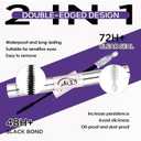 GAQQI Lash Cluster Glue, Lash Bond and Seal Waterproof, Bond & Seal Eyelash Glue for Clusters, Eyelash Adhesive Black Long-Lasting 72H, Latex-Free5ml+5ml