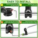 Weed Eater Handle, Ergonomic String Trimmer Grip Extension Back Saver,with Adjustable Shoulder Strap, -Universal Weedeater Handle for Lawn Care, Landscaping, Grass,Trimming (White)