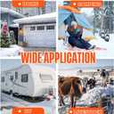 25FT Heated Water Hose for RV,Heated Drinking Water Hose,Lead and BPA Free,1/2"Inner Diameter,Temperatures Down to -47F,Rv Accessories for Campers, Livestock, Agriculture