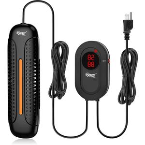hygger 800W Aquarium Heater with LED Controller, 80-220 Gallon Fish Tank | Anti-Cooking Fish Alarm, Auto Stop Heating Protection, Multiple Security Features, for Freshwater and Saltwater Tanks