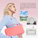 iDLEHANDS Hard Shell Carrying Case for Nintendo Switch 2 (2025), Ultra Slim Portable Travel Game Bag with Storage for 24 Game Cartridges & Accessories,Pink