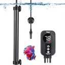 Hygger Aquarium Heater 300W,Titanium Heater with Digital LED Controller and Temperature Probe,Submersible Fish Tank Heater with Temperature Calibration,for Saltwater & Freshwater Fish Tank 50-60Gallon