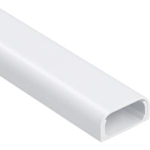 Cable Hider Raceway Kit, 68in (4X L17in) Wire Hiders for TV on Wall, Paintable Cord Cover Channel, Cord Hider for Wall Mounted TV in Home Office, 0.95in (W) x 0.47in (H), White