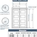 36in Bifold Door Hardware Kit, One-Piece Track, Steel