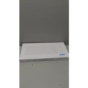 Wireless Keyboard and Mouse Combo, Full-Sized Wireless Keyboard and Adjustable DPI Mouse, 2.4GHz USB Receiver, Keyboard and Mouse for PC, Windows, Desktop, Laptop (Latte Color)