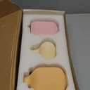 Ceramic Vase for Decor,Small Boho Vases Set for Home,Modern Minimalist Farmhouse Decoration,Decorative Bud Vases for Shelf Decor,Table, Bookshelf, Mantel and Entryway(Pink+Light Yellow+Orange)