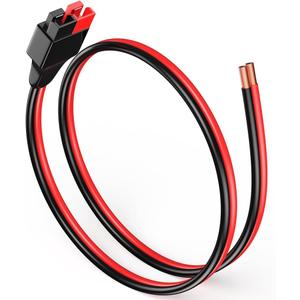 12AWG 1FT Anderson Plug Connector Cable, Battery Cable with Anderson 30 Amp Connector, Quick Connect Anderson Wire for Portable Solar Generators, Controllers and Battery DIY