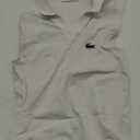 Lacoste Women's Sport Sleeveless Stretch Knit Tennis Polo Shirt, White, X-Small/ Small