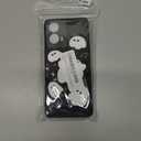 for Moto E14/Moto G24 Power/Moto G04/G04s/Moto G24 Case,Cartoon Cute Kawaii Fun Cool Funny Video Game Controller Design Phone Case,Full Body Protection Cover for Man Women Teen White Black Ghost