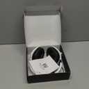 Wireless Gaming Headset with Noise Canceling Microphone for PS5, PC, PS4, 2.4G/Bluetooth Gaming Headphones with USB and Type-c Connector, Wired Mode for Controller Gamecube (White)