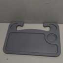 JUSTTOP Car Steering Wheel Desk for Laptop,Multipurpose Travel Car Accessories, Car Seat Stand Trays for Eating, Steering Wheel Under Table Console(Black)