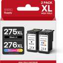 275XL 276 XL Ink Cartridges for Canon Ink 275 and 276 for Canon PG-275 CL-276 Ink Cartridges Compatible for PIXMA TR4720 TS3522 TR4722 TS3500 TS3520 Printers (1 Black, 1 Tricolor)