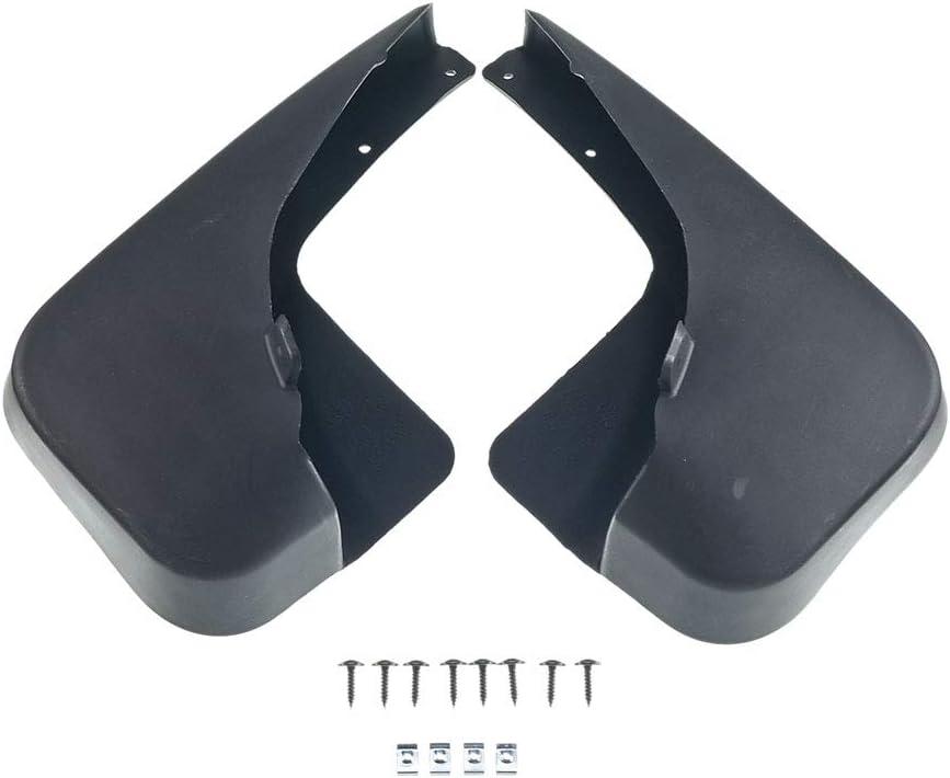 A-Premium Set of 2PCS Mud Flaps Splash Guards Mudguards Mudflaps Compatible with Dodge Caliber 2007 2008 2009 2010 2011 2012, Hatchback, Black, with Hardware Kits Accessory, Rear Left and Right