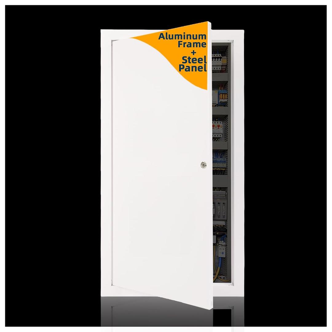 Access Panel for Drywall Ceiling,12 x 24 inch Attic Door Plumbing Access Panel for Drywall,Cover Wall Hole/Ceiling Opening,Thicken 1mm Metal-Screwdriver Latch