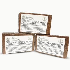 Coconut Coir Bricks for Plants – 3 Pack Coco Coir Brick Growing Medium, Natural Coconut Fiber Soil, Organic Coco Husk for Planting, Gardening & Seed Starting