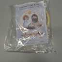 QZAVIRE Nativity Scene Embroidery kit, Christmas Cross Stitch Kit with Wooden Hoop All-Inclusive Supplies Easy Embroidery Starter for Beginners Adults Holiday Home Decor DIY Hand Gift