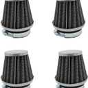 4PCS Universal Motorcycle Replacement 35mm Air Pod Intake Filters for Yamaha Honda Suzuki Kawasaki Motorcycles Dirt Bike ATV Moped Pit Bike Scooter Vintage