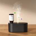 Waterless Diffuser for Essential Oil Nebulizer, Mini Scent Air Machine, Aromatherapy Atomizing Diffuser, 3 Mist Modes, Cycle Start for Bedroom, Home, Office 160 sq. ft Scent Black