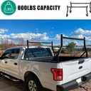 Non-Drilling Truck Rack, Heavy Duty Steel Extendable Truck Bed Ladder Rack, Fit for 52" to 71" Wide Truck Bed, 800 lb. Capacity