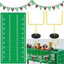 ShinyRelief 5 Pcs Football Goal Post Party Decorations Football Field Goal Post Centerpiece Sports Court Tablecloth Decor Table Decorations Pennant Banner for Birthday Party Game Day Supplies