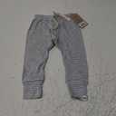 HonestBaby Multipack Honest Pants Joggers Pull on 100% Organic Cotton for Infant Baby and Toddler, Boys, Girls, Unisex 1PCS 6-9, Blue and Brown